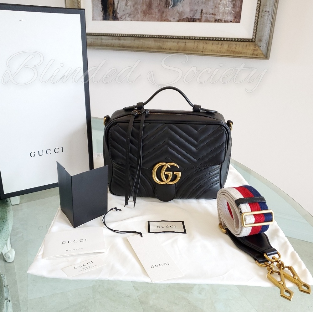 ⭐⭐SOLD⭐⭐  Gucci Marmont Small Top Handle Bag - Picture 5 of 8